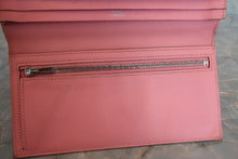 Load image into Gallery viewer, HERMES  Bearn Soufflet Epsom leather Rose confetti T Engraving Wallet 700060153