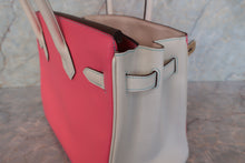 将图片加载到图库查看器,HERMES BIRKIN 30 Personal order Epsom leather Rose azalee/Craie/Matte gold hardware A刻印 Hand bag 700100192