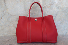 将图片加载到图库查看器,HERMES GARDEN PARTY TPM Negonda leather Rouge casaque □Q刻印 Tote bag 700100209