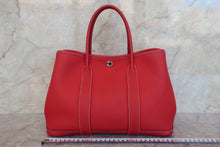将图片加载到图库查看器,HERMES GARDEN PARTY TPM Negonda leather Rouge casaque □Q刻印 Tote bag 700100209