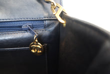 画像をギャラリービューアに読み込む, CHANEL/シャネル マトラッセチェーンショルダーバッグ ネイビー/ゴールド金具 ラムスキン ショルダーバッグ 800010057