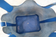Load image into Gallery viewer, HERMES PICOTIN LOCK PM Tressage Epsom leather Blue zellige/Blue encre/Rouge H C Engraving Hand bag 700090139