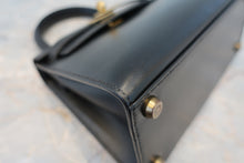将图片加载到图库查看器,HERMES MINI KELLY 20 Box carf leather Black 〇S刻印 Shoulder bag 800050094