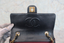 Load image into Gallery viewer, CHANEL Mini Matelasse single flap chain shoulder bag Lambskin Black/Gold hadware Shoulder bag 800020110