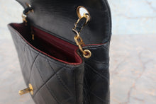 Load image into Gallery viewer, CHANEL Mini Matelasse single flap chain shoulder bag Lambskin Black/Gold hadware Shoulder bag 800020110