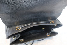 Load image into Gallery viewer, CHANEL CC Chain back pack Caviar skin Black/Gold hadware Back pack 700120041