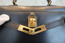 将图片加载到图库查看器,HERMES MINI KELLY 20 Box carf leather Black 〇S刻印 Shoulder bag 800050094