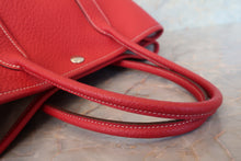 将图片加载到图库查看器,HERMES GARDEN PARTY TPM Negonda leather Rouge casaque □Q刻印 Tote bag 700100209