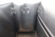 Load image into Gallery viewer, HERMES MINI KELLY 20 Box carf leather Black □A Engraving Shoulder bag 800060207