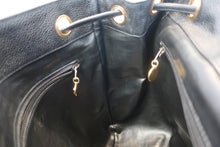 Load image into Gallery viewer, CHANEL CC Chain back pack Caviar skin Black/Gold hadware Back pack 700120041
