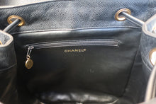 Load image into Gallery viewer, CHANEL CC Chain back pack Caviar skin Black/Gold hadware Back pack 700120041