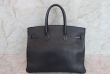 画像をギャラリービューアに読み込む, HERMES/エルメス バーキン35 フィヨルド ブラック 〇Z刻印 ハンドバッグ 700080047