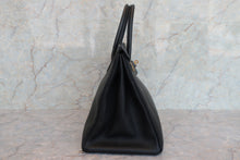 画像をギャラリービューアに読み込む, HERMES/エルメス バーキン35 フィヨルド ブラック 〇Z刻印 ハンドバッグ 700080047
