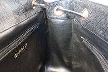 Load image into Gallery viewer, CHANEL CC Chain back pack Caviar skin Black/Gold hadware Back pack 700120041
