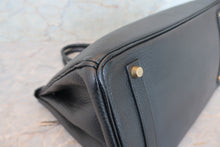 画像をギャラリービューアに読み込む, HERMES/エルメス バーキン35 フィヨルド ブラック 〇Z刻印 ハンドバッグ 700080047