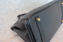 画像をギャラリービューアに読み込む, HERMES/エルメス バーキン35 フィヨルド ブラック 〇Z刻印 ハンドバッグ 700080047