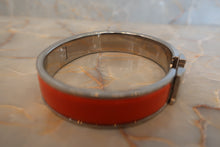 將圖片載入圖庫檢視器 HERMES/エルメス クリックアッシュ 銀メッキ シルバー/オレンジ バングル 27120312