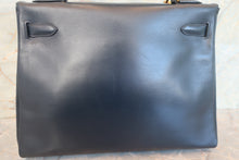 将图片加载到图库查看器,HERMES KELLY 32 Box carf leather Navy ○W刻印 Shoulder bag 700100146