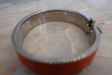 將圖片載入圖庫檢視器 HERMES/エルメス クリックアッシュ 銀メッキ シルバー/オレンジ バングル 27120312