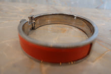 將圖片載入圖庫檢視器 HERMES/エルメス クリックアッシュ 銀メッキ シルバー/オレンジ バングル 27120312