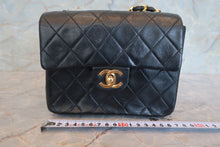 画像をギャラリービューアに読み込む, CHANEL/シャネル ミニマトラッセシングルフラップチェーンショルダーバッグ ラムスキン ブラック/ゴールド金具 ショルダーバッグ 800010052