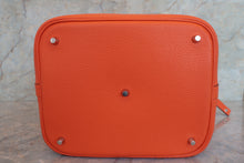 Load image into Gallery viewer, HERMES PICOTIN LOCK GM Clemence leather Orange poppy T Engraving Hand bag 700090143