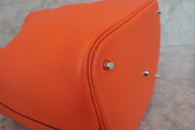 Load image into Gallery viewer, HERMES PICOTIN LOCK GM Clemence leather Orange poppy T Engraving Hand bag 700090143