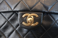画像をギャラリービューアに読み込む, CHANEL/シャネル ミニマトラッセシングルフラップチェーンショルダーバッグ ラムスキン ブラック/ゴールド金具 ショルダーバッグ 800010052