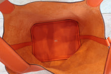 Load image into Gallery viewer, HERMES PICOTIN LOCK GM Clemence leather Orange poppy T Engraving Hand bag 700090143