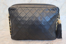 将图片加载到图库查看器,CHANEL/香奈儿 CF 流苏 链条 肩背包 羊皮 Black/Gold hadware(黑色/金色金属) 肩背包 700120046