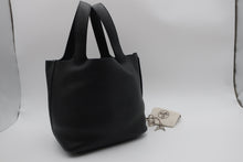 Load image into Gallery viewer, HERMES PICOTIN LOCK MM Clemence leather Black Y Engraving Hand bag 800090038