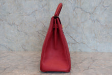 将图片加载到图库查看器,HERMES KELLY 32 Graine Couchevel leather Rouge vif 〇X刻印 Shoulder bag 800050067