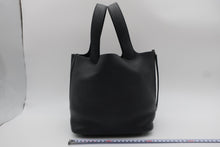 Load image into Gallery viewer, HERMES PICOTIN LOCK MM Clemence leather Black Y Engraving Hand bag 800090038