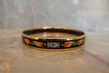 將圖片載入圖庫檢視器 HERMES/エルメス エマイユPM 金メッキ ゴールド/マルチカラー バングル 27120269