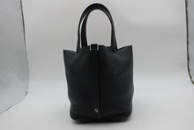 Load image into Gallery viewer, HERMES PICOTIN LOCK MM Clemence leather Black Y Engraving Hand bag 800090038