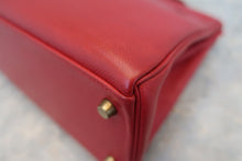 将图片加载到图库查看器,HERMES KELLY 32 Graine Couchevel leather Rouge vif 〇X刻印 Shoulder bag 800050067