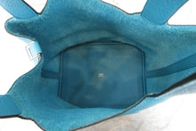 Load image into Gallery viewer, HERMES PICOTIN LOCK GM Clemence leather Turquoise blue □R Engraving Hand bag 700040040