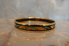 將圖片載入圖庫檢視器 HERMES/エルメス エマイユPM 金メッキ ゴールド/マルチカラー バングル 27120269