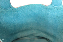 Load image into Gallery viewer, HERMES PICOTIN LOCK GM Clemence leather Turquoise blue □R Engraving Hand bag 700040040