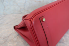 Load image into Gallery viewer, HERMES BIRKIN 35 Togo leather Rouge garance □N Engraving Hand bag 700090135