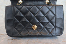 画像をギャラリービューアに読み込む, CHANEL/シャネル ダイアナマトラッセチェーンショルダーバッグ ラムスキン ブラック/ゴールド金具 ショルダーバッグ 800020189