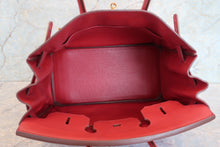 Load image into Gallery viewer, HERMES BIRKIN 35 Togo leather Rouge garance □N Engraving Hand bag 700090135