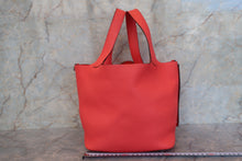 将图片加载到图库查看器,HERMES PICOTIN LOCK MM Clemence leather Rose texas Y刻印 Hand bag 700100147