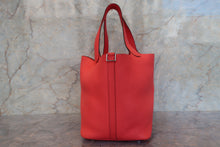 将图片加载到图库查看器,HERMES PICOTIN LOCK MM Clemence leather Rose texas Y刻印 Hand bag 700100147
