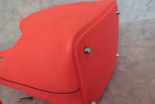 将图片加载到图库查看器,HERMES PICOTIN LOCK MM Clemence leather Rose texas Y刻印 Hand bag 700100147