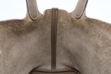 将图片加载到图库查看器,HERMES PICOTIN LOCK MM Clemence leather Etoupe gray U刻印 Hand bag 800090247