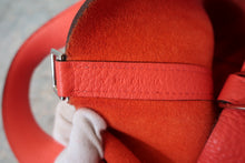 将图片加载到图库查看器,HERMES PICOTIN LOCK MM Clemence leather Rose texas Y刻印 Hand bag 700100147