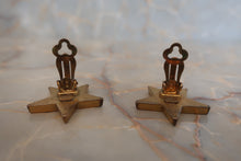 將圖片載入圖庫檢視器 CHANEL/シャネル ココマーク星型イヤリング 金メッキ  ゴールド/ブラック イヤリング 300030216