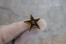 將圖片載入圖庫檢視器 CHANEL/シャネル ココマーク星型イヤリング 金メッキ  ゴールド/ブラック イヤリング 300030216