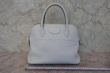 将图片加载到图库查看器,HERMES/BOLIDE 31 Clemence leather Blue pale Z刻印 Shoulder bag 800080156